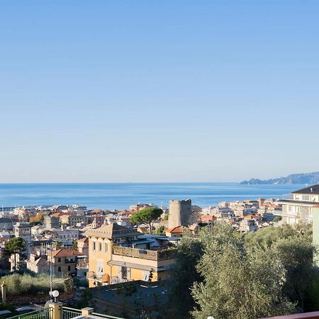 093 - Casa Panorama, Vista Mare E Vista Portofino, 500 Metri Centro Di Chiavari, Posto Auto Gratis Incluso Apartment Екстериор снимка