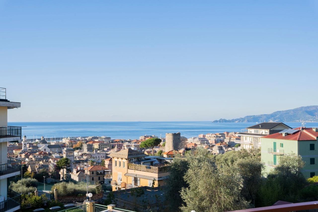 093 - Casa Panorama, Vista Mare E Vista Portofino, 500 Metri Centro Di Chiavari, Posto Auto Gratis Incluso Apartment Екстериор снимка