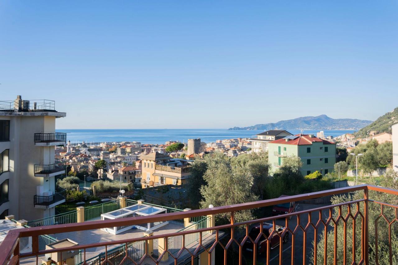 093 - Casa Panorama, Vista Mare E Vista Portofino, 500 Metri Centro Di Chiavari, Posto Auto Gratis Incluso Apartment Екстериор снимка