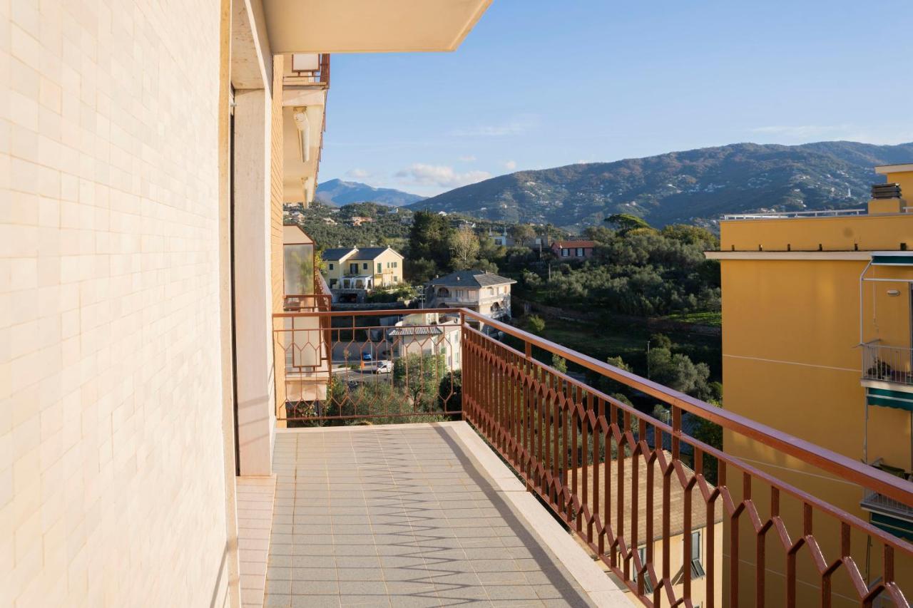 093 - Casa Panorama, Vista Mare E Vista Portofino, 500 Metri Centro Di Chiavari, Posto Auto Gratis Incluso Apartment Екстериор снимка